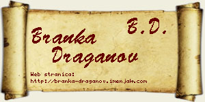 Branka Draganov vizit kartica